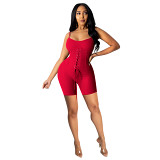 Suspender Stretchy Women One Piece Jumpsuits Bodycon Slip Rompers