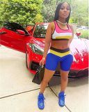 Summer Two Piece Outfits colorful sports Women 2 Piece Set