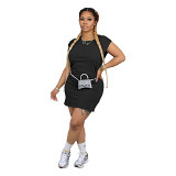 Solid Color Sleeveless Dress Fashion Sports Skirt