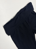 Casual Rhinestone printed long sleeve blouse top long leisure Pants Set