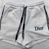 Ladies embroidered short sleeve shorts embossed set