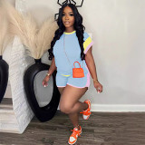 Summer two-piece women's loose turtleneck casual suit