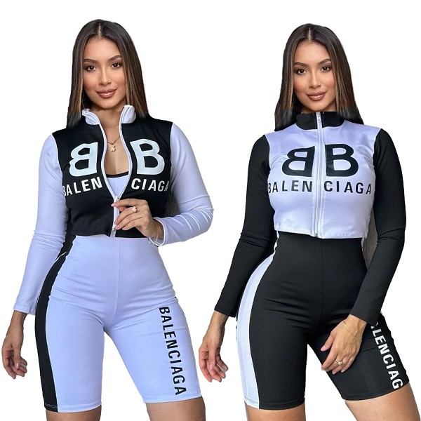 Fashion simple new ladies' leisure sports two-piece suit