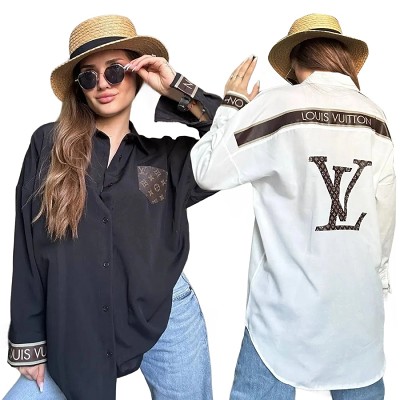 New ladies' loose embroidered shirts in summer