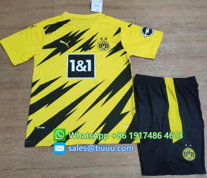 US$ 19.5 - Borussia Dortmund 20/21 Home Soccer Jersey and Short Kit - www.shootjerseys.cc