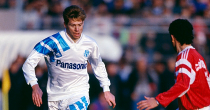 OLYMPIQUE DE MARSEILLE 1991/1992 HOME FOOTBALL SHIRT ADIDAS SIZE M ADULT
