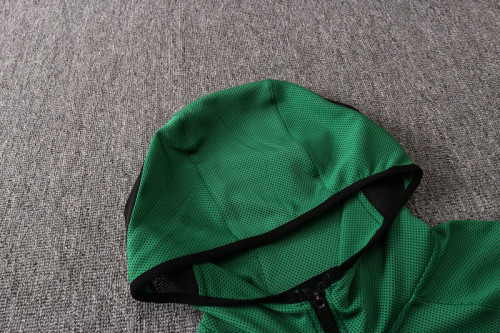 Green Full-Zip trake Hoodie Jacket and Pants H008