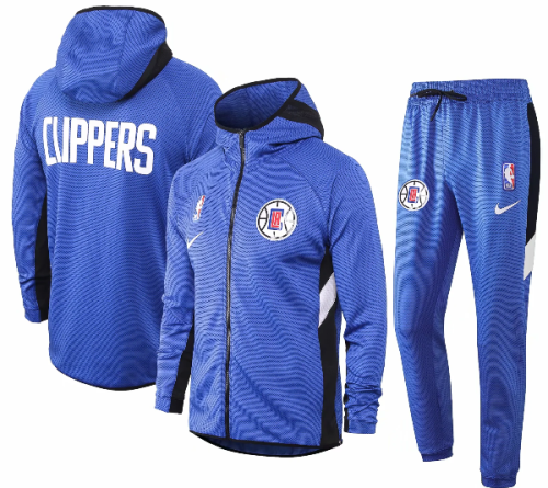 Blue Full-Zip Trake Hoodie Jacket and Pants H017