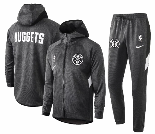 Gray Full-Zip Trake Hoodie Jacket and Pants H024