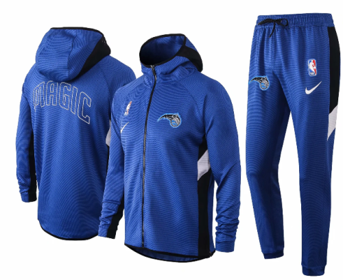 Blue Full-Zip Trake Hoodie Jacket and Pants H026