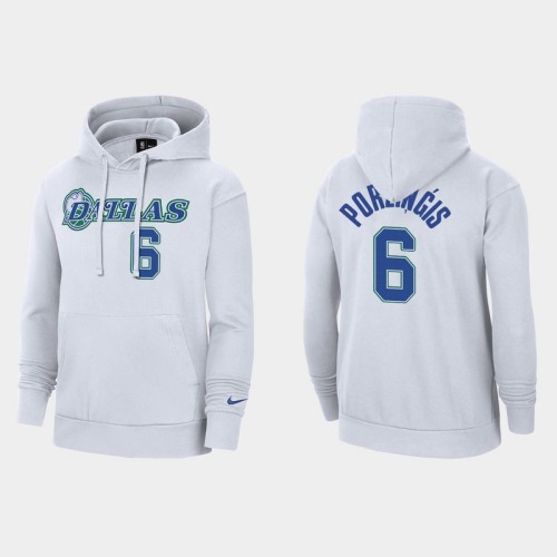 Men's White Kristaps Porzingis City Edition Hoodie