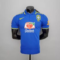 Brazil 2022 Pre-Match Team Polo - Blue