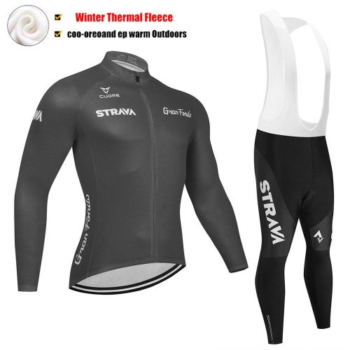 Road Race Pro Team Cycling Long-sleeved Fleece Suit Strava