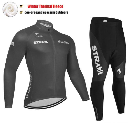 Road Race Pro Team Cycling Long-sleeved Fleece Suit Strava
