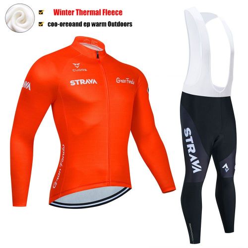 Road Race Pro Team Cycling Long-sleeved Fleece Suit Strava