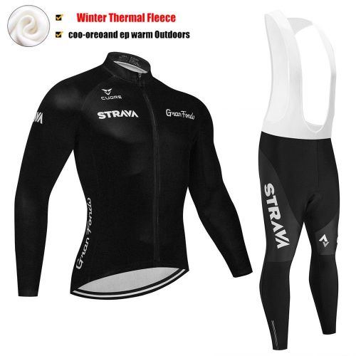 Road Race Pro Team Cycling Long-sleeved Fleece Suit Strava