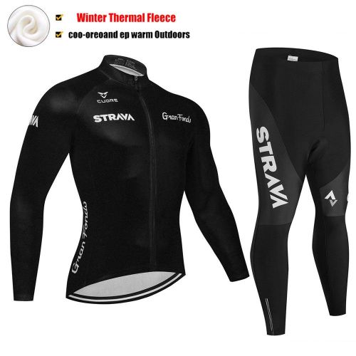 Road Race Pro Team Cycling Long-sleeved Fleece Suit Strava