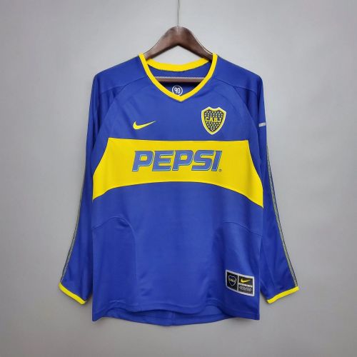 Boca Juniors 2003/2004 Home Retro Long Sleeve Jersey