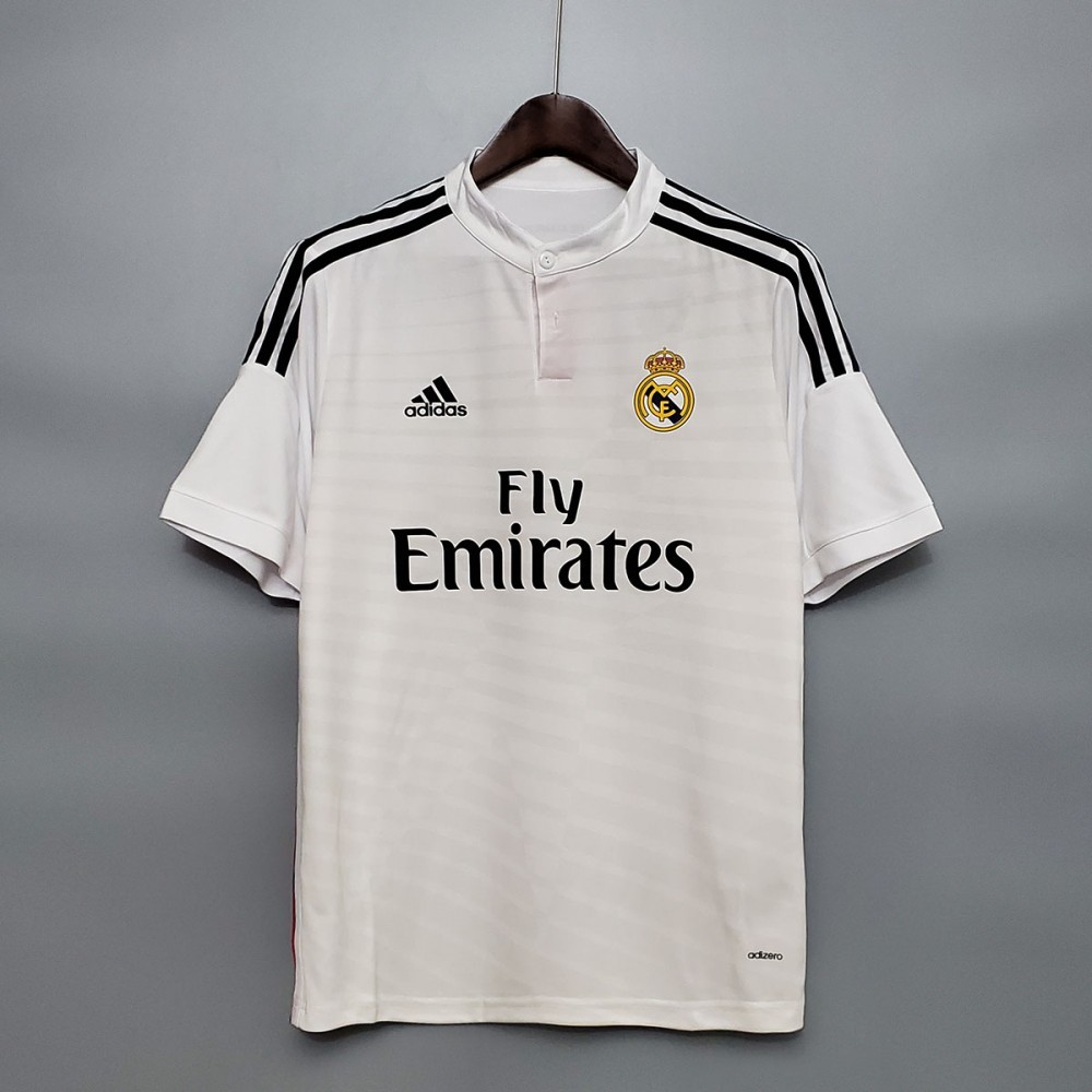 gloeilamp Zeeziekte Baby Real Madrid 2014-2015 Home Retro Jersey