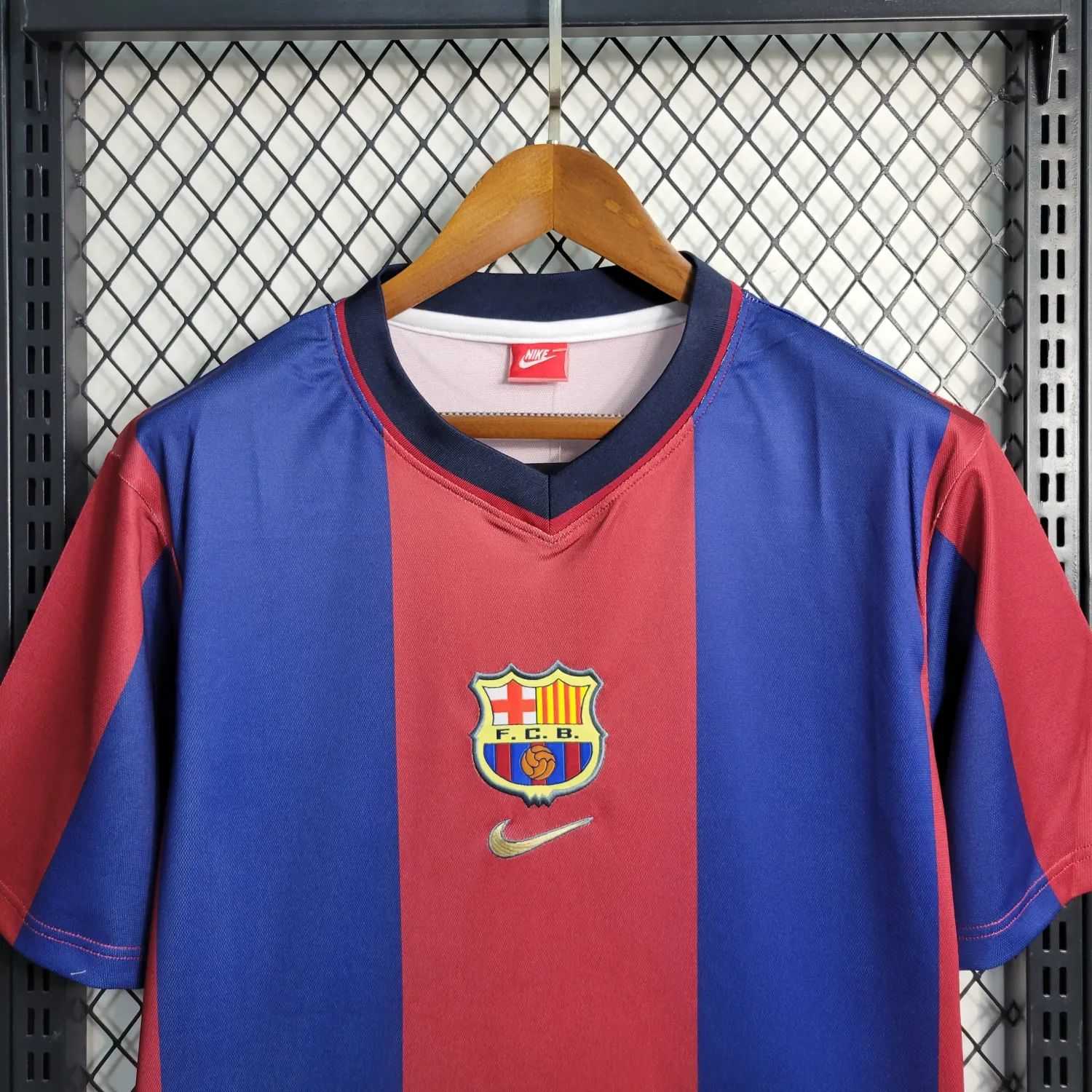 Barcelona 1997 1998 Home Retro Jersey