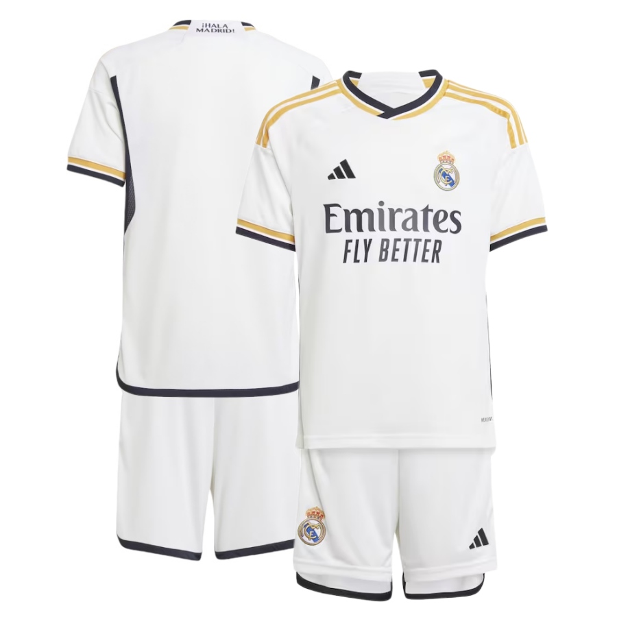 US$ 16.99 - Kids Real Madrid 23/24 Home Jersey and Short Kit - www ...