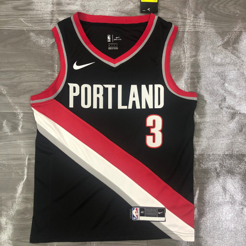 Men's C.J. McCollum Black 2020-21 Swingman Player Jersey – Icon Edition