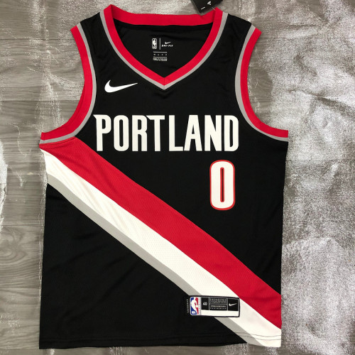 Men's Damian Lillard Black 2020-21 Swingman Player Jersey – Icon Edition
