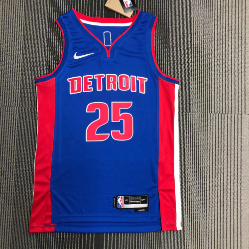 Men's Derrick Rose Blue Team Jersey - 75th Anniversary Edition