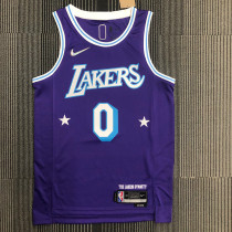 Men's Russell Westbrook Purple Team Jersey - 75th Anniversary City Edition