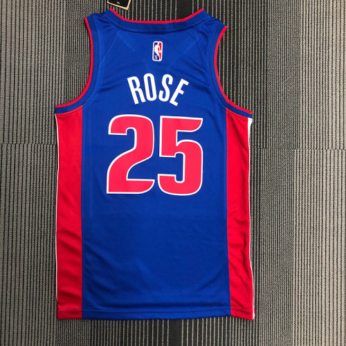 Men's Derrick Rose Blue Team Jersey - 75th Anniversary Edition