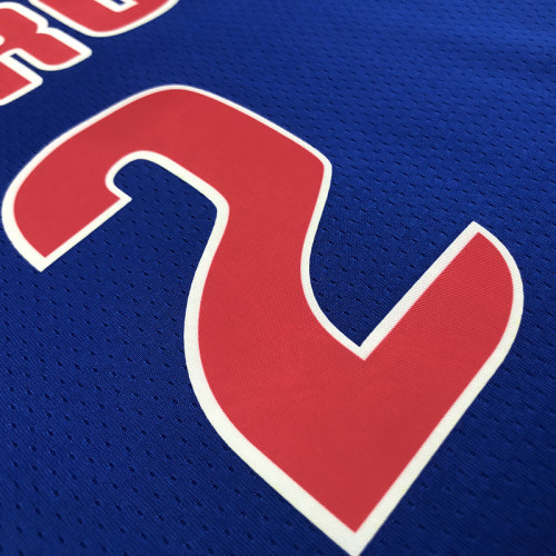Men's Cade Parker Cunningham Blue Team Jersey - 75th Anniversary Edition