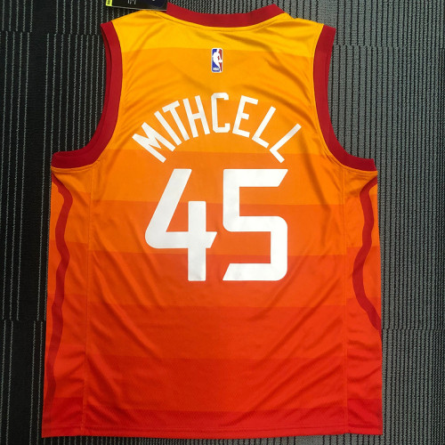 Donovan Mitchell Men's Orange Swingman Team Jersey - City Edition