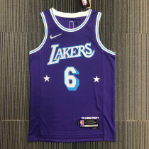 Men's LeBron James Purple Team Jersey - 75th Anniversary City Edition