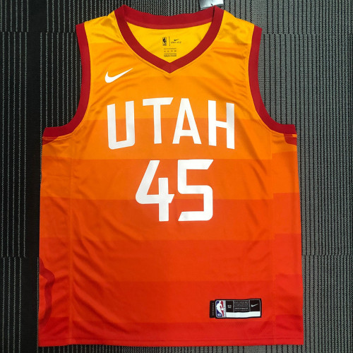 Donovan Mitchell Men's Orange Swingman Team Jersey - City Edition