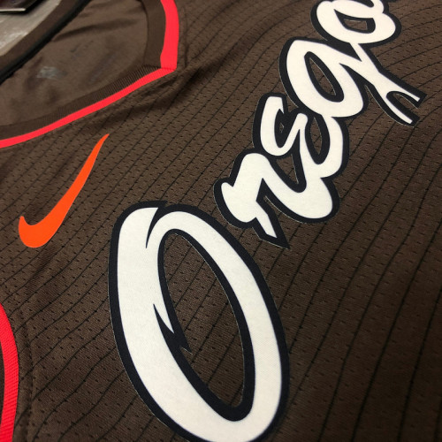 Men's Damian Lillard Brown 2020-21 Player Swingman Jersey - City Edition