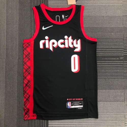Men's Damian Lillard Black Team Jersey - City Edition