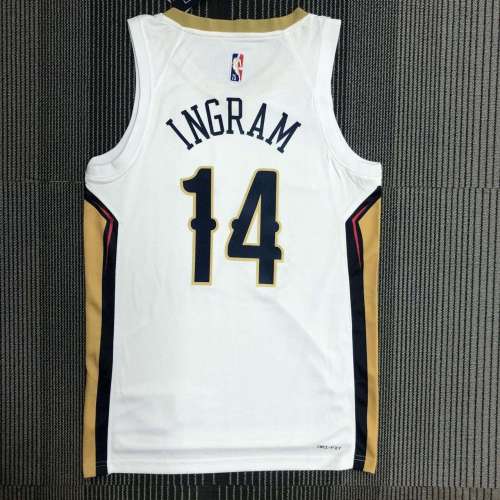 Men's Brandon Ingram White Team Jersey - 75th Anniversary Edition