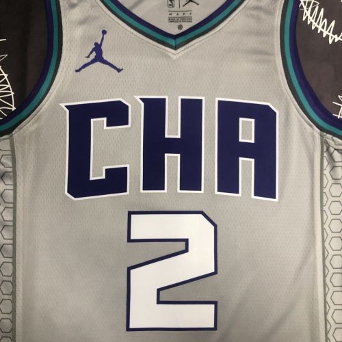 Men's LaMelo Ball Gray Team Jersey