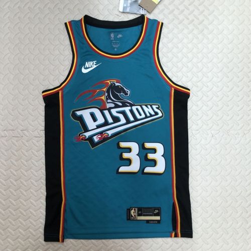 Men's Grant Hill Blue Retro Team Jersey