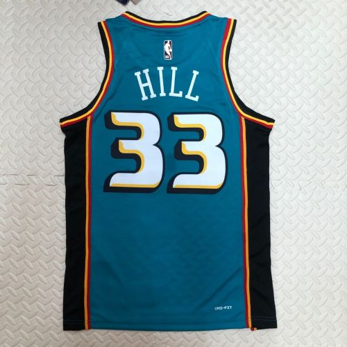 Men's Grant Hill Blue Retro Team Jersey