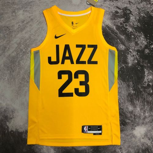 Men's Lauri Markkanen Yellow Away Team Jersey