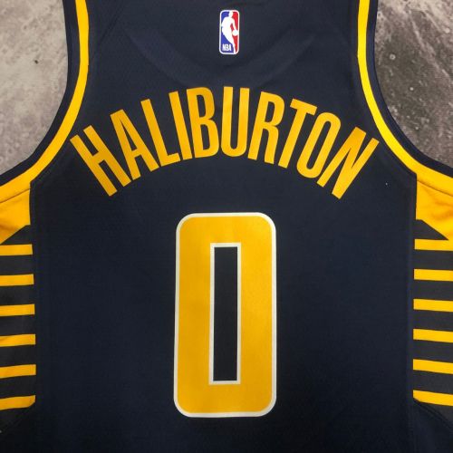 Men's Tyrese Haliburton Black Away Team Jersey