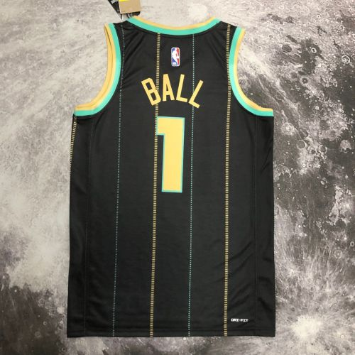 Men's LaMelo Ball Black Team Jersey - City Edition