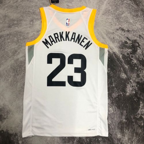 Men's Lauri Markkanen White Home Team Jersey