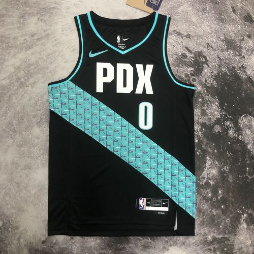 Men's Damian Lillard Black Team Jersey - City Edition