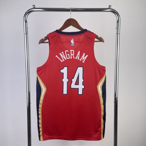 Men's Brandon Ingram Red Team Jersey - Statement Edition