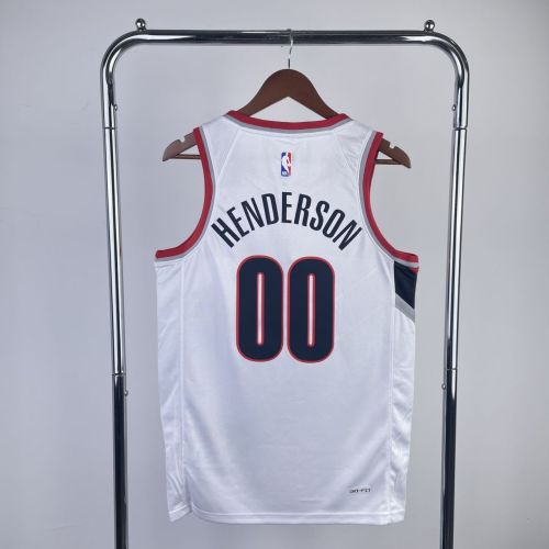 Men's Scoot Henderson White Team Jersey