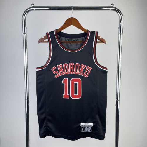 Men's Slam Dunk Hanamichi Sakuragi Black Team Jersey