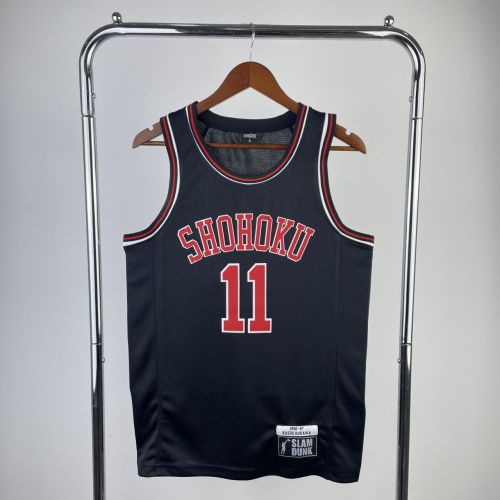 Men's Slam Dunk Kaede Rukawa Black Team Jersey