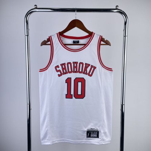 Men's Slam Dunk Hanamichi Sakuragi White Team Jersey